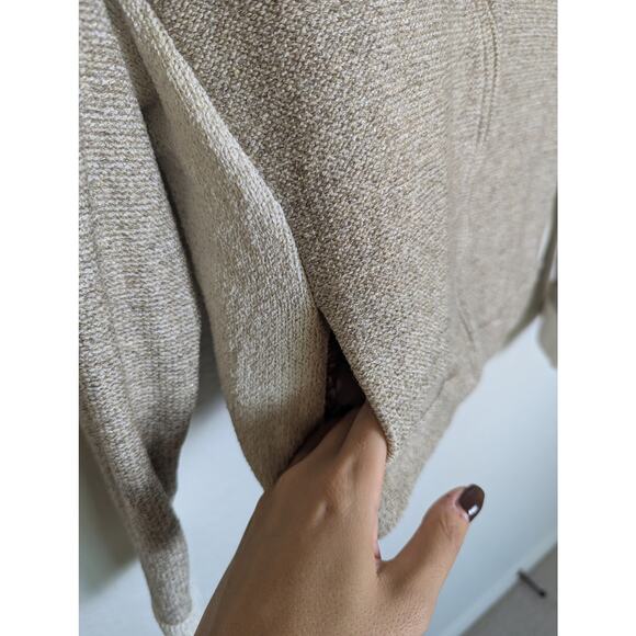 St John Sport Marie Gray Gold Beige Zip Santana Knit Metallic Sweater Petite XS - Picture 7 of 12